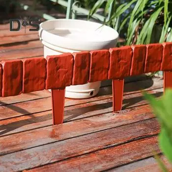 20 шт. садовое ограждение, не требующее копания, окантовка газона, простая установка, озеленение, шипы, ограждение для двора, дорожки, сада 20PCS серый