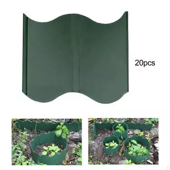 20 шт. Садовый бордюр зелёный