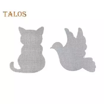 20 шт. самоклеящиеся наклейки для оконных экранов в форме кошки и птицы, ремонтный комплект для водонепроницаемого экрана для москитных сеток и палаток 1 Set