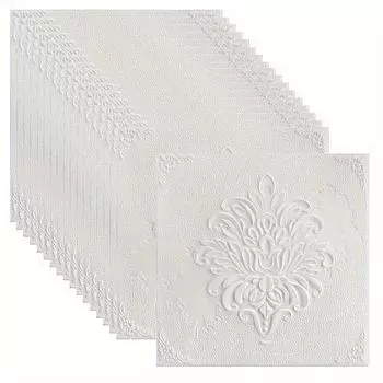 20 шт. Самоклеящиеся наклейки на стену в европейском стиле с цветами, водонепроницаемые и необрастающие виниловые пенопластовые панели для кухни, украшения стен в спальне 20pcs