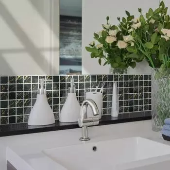 20 шт. самоклеящиеся ПВХ прочные простые в установке наклейки на плитку из ПВХ самоклеящиеся наклейки на стену H