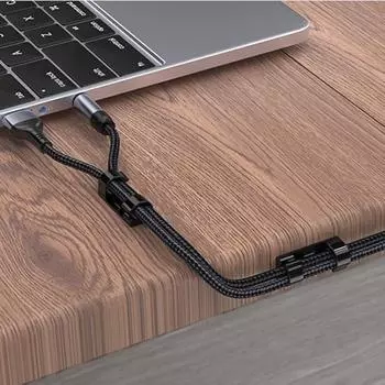 20 шт. самоклеящийся держатель для проволоки, креативный органайзер-зажим, домашний органайзер для офиса чёрный