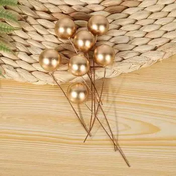 20 шт. серебряных шаров для украшения торта, вставка для флага, вставка для INS, аксессуары для вечеринки в долларах, вставная карта