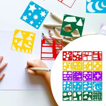 20 шт. шаблоны трафаретов для рисования, портативный набор трафаретов для рисования