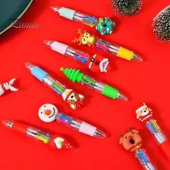 20 шт. шариковых ручек с выдвижным механизмом 0,7 мм, забавные ручки для мультфильмов, детские ручки для письма в черном, красном, синем и зеленом цветах 20PCS