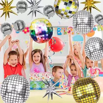 20 шт. шаров для дискотек микс 22/18/10 дюймов большой диско майларовый шар 4D 20pcs