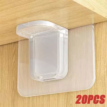 20 шт. штифтов для полок, держатели полок, необходимые опорные штифты для кронштейнов шкафа, держатели для витринных досок, прочные держатели для перегородок 20PCS прозрачный