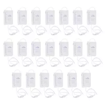 20 шт. силиконовые прозрачные мешочки для клизмы, набор мешочков для облегчения запора с трубкой для