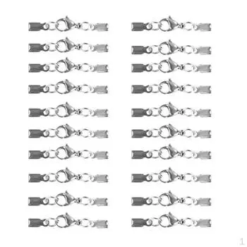 20 шт. складной металлический зажим для лент для ювелирных изделий своими руками