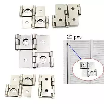 20 шт. складных петель для ворот в стиле ретро, двухсторонние дверные петли, мебельные петли для складных экранов, фурнитура для дверей в спальню и ванную комнату