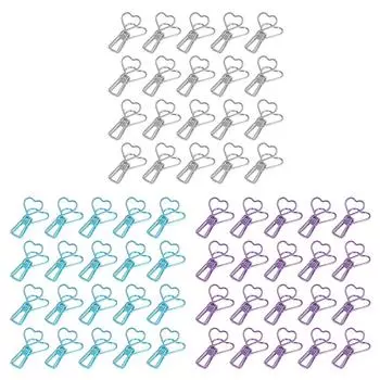 20 шт. скрепок для бумаги, элегантный стиль, носимые, устойчивые, небольшие, компактные инструменты для хранения Purple