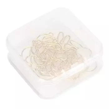 20 шт. скрепок в форме кролика, золотые милые булавки для офисных документов в форме животных