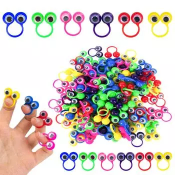 20 шт. случайных цветов милые кольца для глазных яблок кукольный глаз детский подарок на день рождения вечеринка игрушки для вечеринки на Хэллоуин сувениры призы на мероприятия