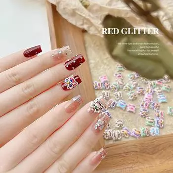 20 шт. смешанный мультфильм год пробуждения лев смола украшения для ногтей 3D аксессуары для ногтей Подвеска для ногтей 20Pcs