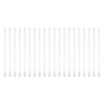 20 шт. соединительная полоса вешалка соединительная вешалка для пальто белые демонстрационные полоски пластиковые 46.5X1.8CM белый
