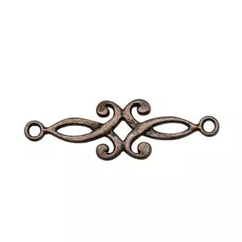 20 шт., соединительные подвески, компоненты ювелирных изделий, аксессуары, античная бронза, цвет цинкового сплава, 29X9 мм