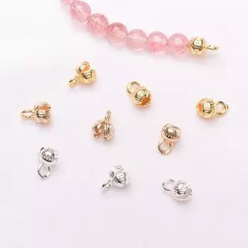 20 шт., сохраняющая цвет пряжка из 18-каратного золота для сумки-бутона, браслет, ожерелье, пуговица, бисерные аксессуары, свободная бусина, конец сумки, соединительная пряжка для кабеля