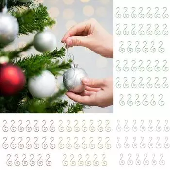 20 шт., стальные крючки для украшения рождественской елки, S-образные безделушки, шар, украшение для рождественской вечеринки, товары для мероприятий