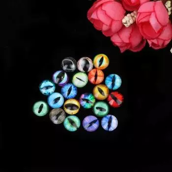 20 шт., стеклянные кукольные глаза, поделки своими руками для игрушечных динозавров, животных, аксессуары для глаз 10mm