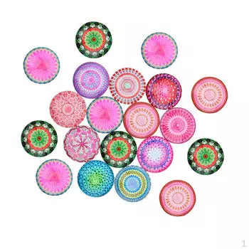 20 шт стеклянные куполообразные наклейки для рукоделия с плоской задней поверхностью 12 мм