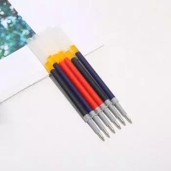 20 шт., стержни для гелевых ручек, большая емкость, наконечник 0,5 мм, прозрачные чернила, защита от утечки, сменные легкие студенческие канцелярские принадлежности, сменные стержни для ручек, канцелярские товары чёрный