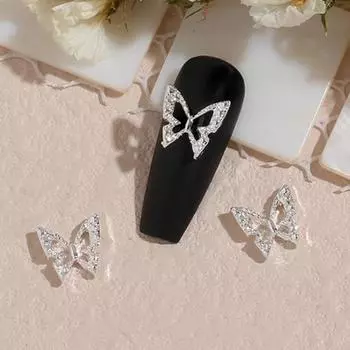 20 шт., стильная креативная форма, антиокислительные долговечные ослепительные ногти-бабочки, ювелирные изделия, дизайн маникюра для красоты, подвески для ногтей 2