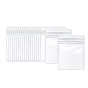 20 шт. сумок для хранения ювелирных изделий, органайзер, защита от потускнения, переносная сумка, сумка на молнии Clear Without Box