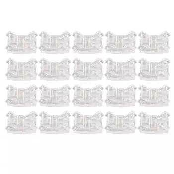 20 шт. светодиодная лента для подключения провода 2-контактный прозрачный безпаечный светодиодный адаптер без зазоров разъемы