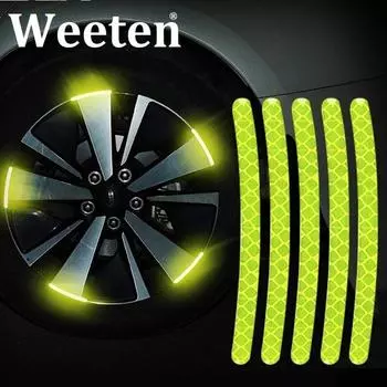 20 шт., светоотражающая наклейка на автомобильное колесо, украшение для шин, наклейка на ступицу колеса, светоотражающая наклейка, персонализированные светящиеся наклейки для тела