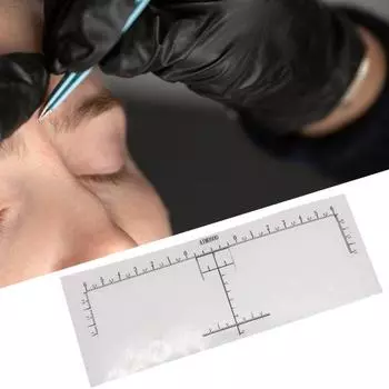 20 шт. тату-калиперов, инструменты для тонкой работы, трехточечное позиционирование, практическое руководство, трафарет для измерения бровей и макияжа для начинающих