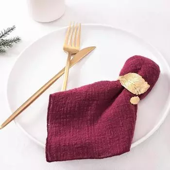 20 шт темно-красные салфетки 40X40 см марля хлопок для украшения свадьбы детский душ Рождество день рождения вечеринка ужин салфетка