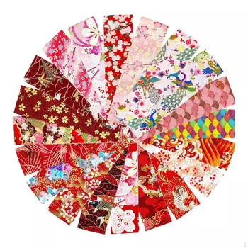 20 шт. ткань для квилтинга в японском стиле, прочные винтажные желейные полоски в рулонах, утолщенный хлопок для A