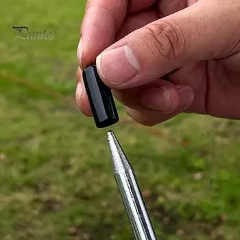 20 шт. торцевые заглушки для болтов, защита резьбы, износостойкие универсальные, простые в установке защитные чехлы для ногтей чёрный