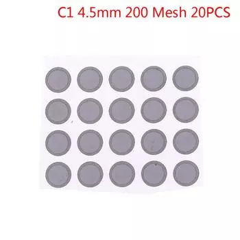 20 шт., тюнинговая бумага для наушников «сделай сам», демпфирующая передняя оболочка, фильтрующая сетка, увеличение низкого уровня 4mm 200 mesh