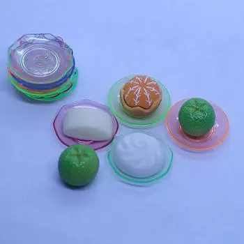 20 шт., украшение для кукольного домика, мини-пластиковая тарелка, аксессуары «сделай сам», мини-украшение