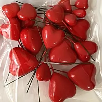 20 шт., украшение для торта в форме сердца, пенопластовое украшение для кекса, украшение для торта своими руками, украшение для свадьбы, дня рождения, вечеринки, украшения, принадлежности