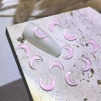 20 шт. украшения для дизайна ногтей креативная форма блестящий визуальный эффект яркий цвет устойчивый к выцветанию фиолетовый