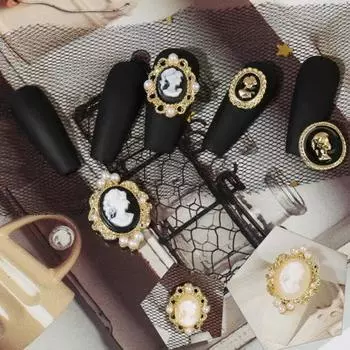 20 шт. Украшения для ногтей Искусственный жемчуг Стразы 3D Подвески Сплав Ремесло DIY Украшения для ногтей Маникюрные аксессуары для маникюрного салона H