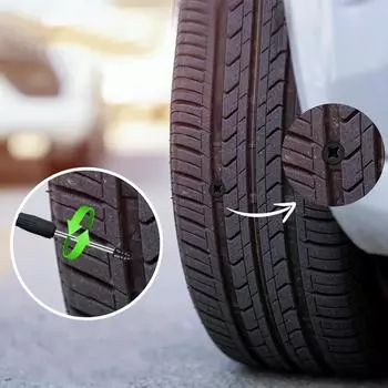 20 шт. Универсальные автомобильные велосипедные вакуумные резиновые гвозди для ремонта шин, инструменты для ремонта проколов и повреждений шин, аксессуары для ремонта автомобилей чёрный