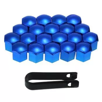 20 шт. универсальные колпачки для колесных гаек диаметром 17 мм, колпачки для гаек, защита для винтов R красный