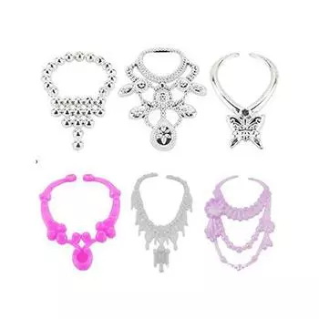 20 шт., универсальные серьги, браслеты, корона для 1/6, набор аксессуаров для куклы, ювелирные изделия для куклы, сделай сам, украшение, игрушка one size