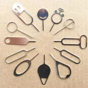 20 шт. Универсальный инструмент для извлечения лотка SIM-карты, игольчатый ключ из нержавеющей стали, выталкиватель для большинства мобильных телефонов и смартфонов A