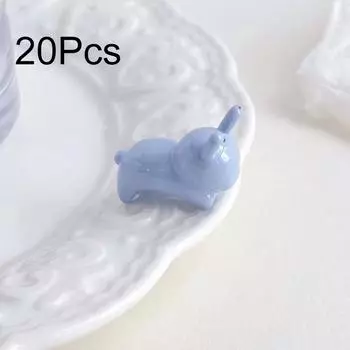 20 шт./уп. Браслет Милые Свободные Бусины Ожерелье Плюшевый Кролик DIY Аксессуары Аксессуары для Цепочки для Мобильного Телефона Кролик Акриловые Бусины 20pcs