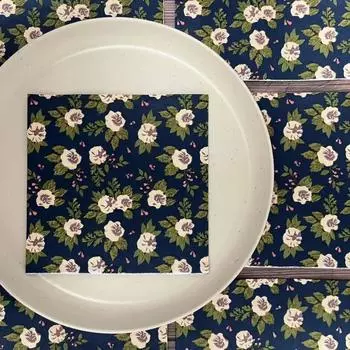 20 шт./упак. 33*33 см 2-слойные одноразовые салфетки для вечеринок с цветочным узором