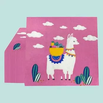 20 шт./упак. 33*33 см 2-слойные одноразовые салфетки для вечеринок с рисунком из мультфильмов