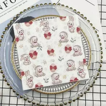 20 шт./упак. 33*33 см 2-слойные одноразовые салфетки для вечеринок с рисунком из мультфильмов