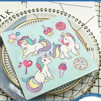 20 шт./упак. 33*33 см 2-слойные одноразовые салфетки для вечеринок с рисунком из мультфильмов