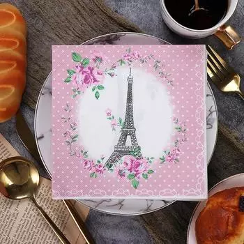 20 шт./упак. 33*33 см 2-слойные одноразовые салфетки для вечеринок с пейзажным узором