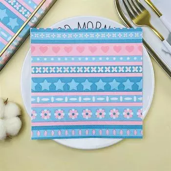 20 шт./упак. 33*33 см 2-слойные одноразовые салфетки для вечеринок с рисунком из мультфильмов