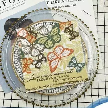 20 шт./упак. 33*33 см 2-слойные одноразовые салфетки для вечеринок с рисунком из мультфильмов